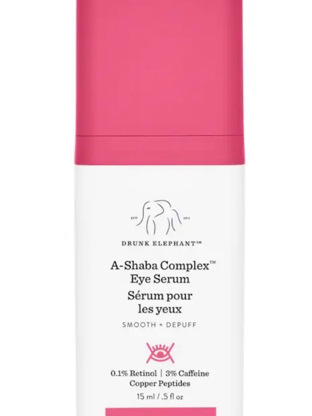 Drunk Elephant Eye Serum - Pink & White Bottle